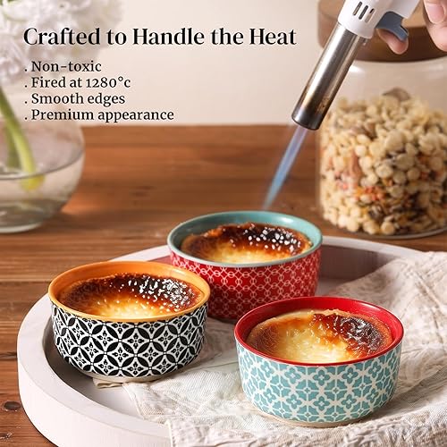 Miniatura 6 de DOWAN Dipping Bowls with Lids, Ceramic Condiment Sauce Cups, 4 oz Dipping Sauce Bowls/Dishes for Charcuterie, Condiment, Tomato Sauce, Soy, BBQ and