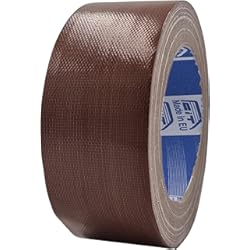 Porcelanosa Revestimiento Madera ACIT Cinta de tela súper 50 mm x 25 M, cinta de tela reforzada, Duct Tape, cinta de tela americana: reparaciones, fijación y embalaje de alta estanqueidad (Marrón)