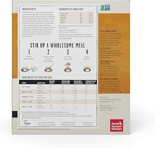 Miniatura 2 de Honest Kitchen, alimento deshidratado con base de mezcla para perros apto para humanos