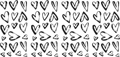 Miniatura 2 de RoomMates RMK4884SCS Calcomanías de pared para despegar y pegar con corazones negros