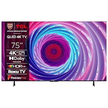 TCL 75RC650K 75-inch QLED Pro Television 4K Ultra HD Roku TV