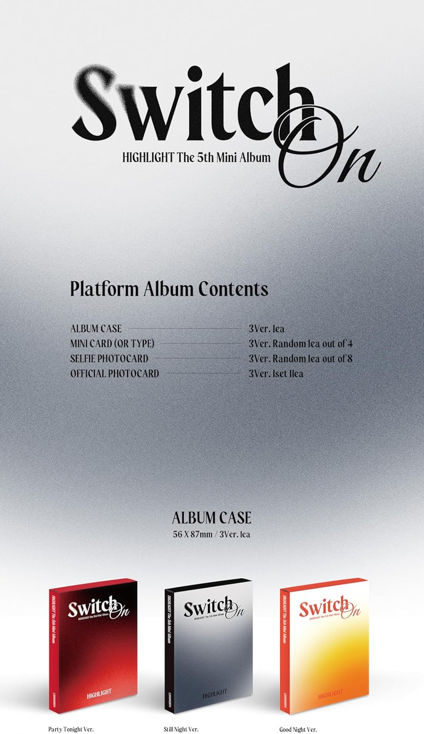 DREAMUS Highlight Switch On 5th Mini Album Contents+Photocard+etc+Tracking Sealed Beast (Platform 3 Version Set)