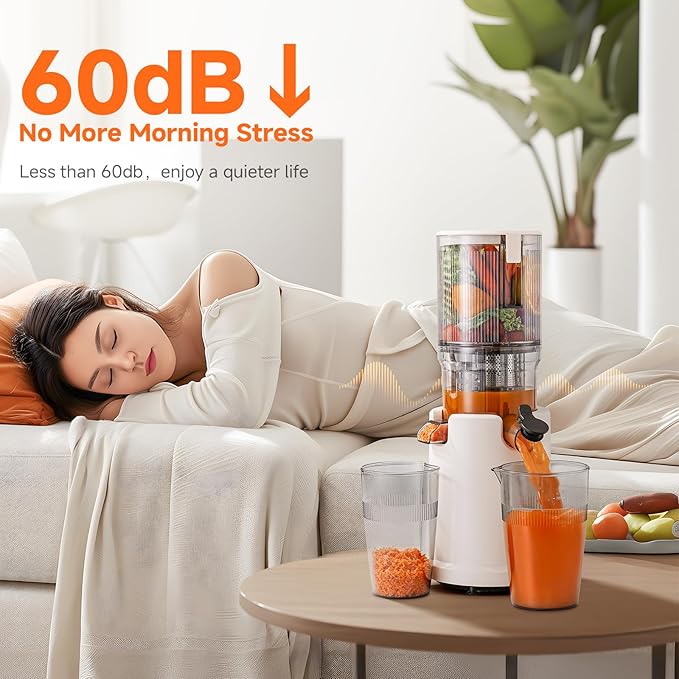 Extractor de Jugos Prensado Frío Boca Ancha 200W Motor Silen miniatura 9