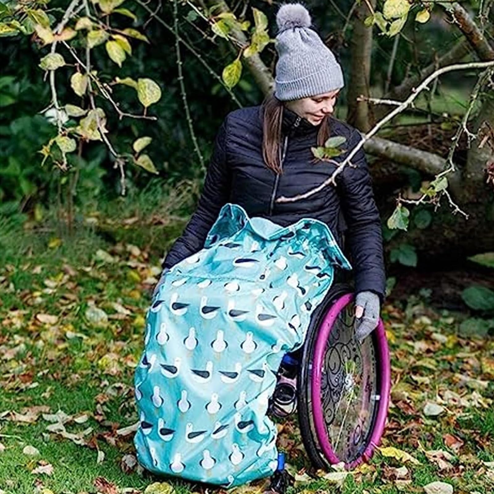 Funda para silla de ruedas Accesorios para sillas de ruedas Fundas para aro de empuje de silla de ruedas 1 par Funda de empuje manual antideslizante y resistente al desgaste Funda protectora para ani