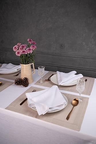 Miniatura 2 de D'Moksha Homes Juego de manteles individuales de seda natural, 4-14 x 19 pulgadas, manteles individuales de tela de seda vegana, manteles