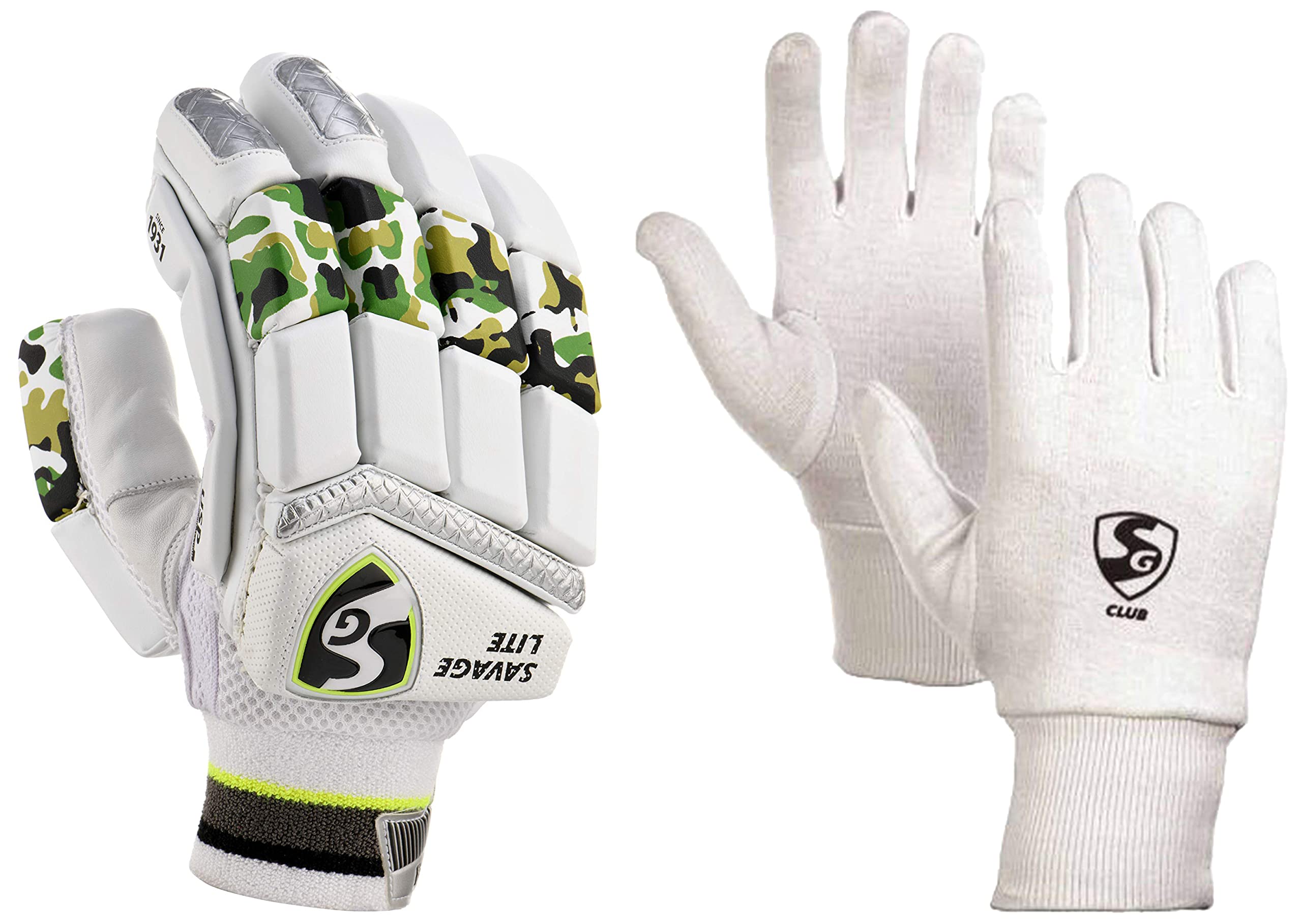 SG Club Cricket Inner Cotton Gloves, Youth (Assorted) & Savage LITE Youth RH Batting Gloves (B09SG4BBJR) Amazon Price History, Amazon Price Tracker