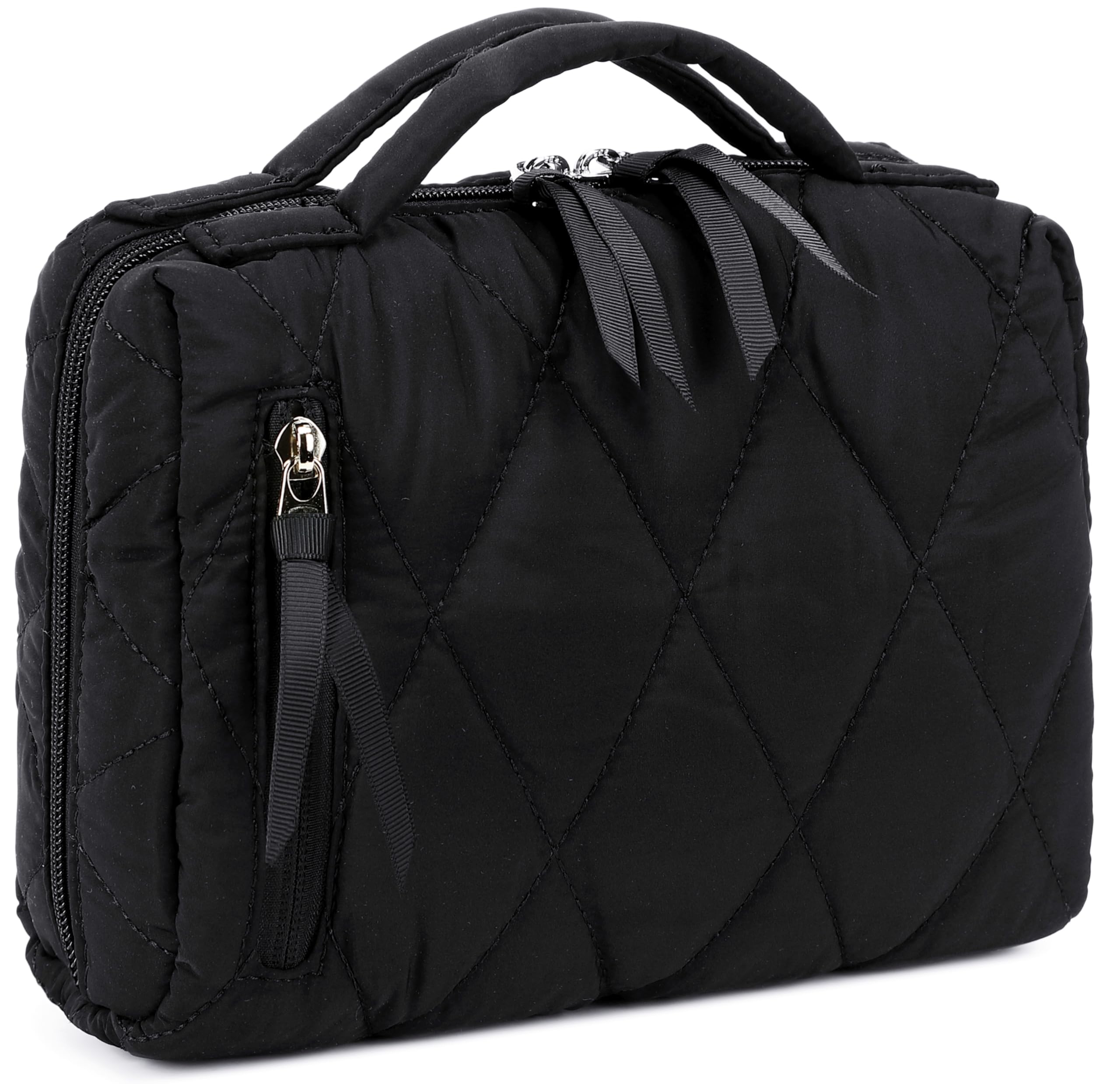 Bluboon Makeup Bag Zipper Pouch Travel Portable Cosmetic Bag Organizer for Women and Girls