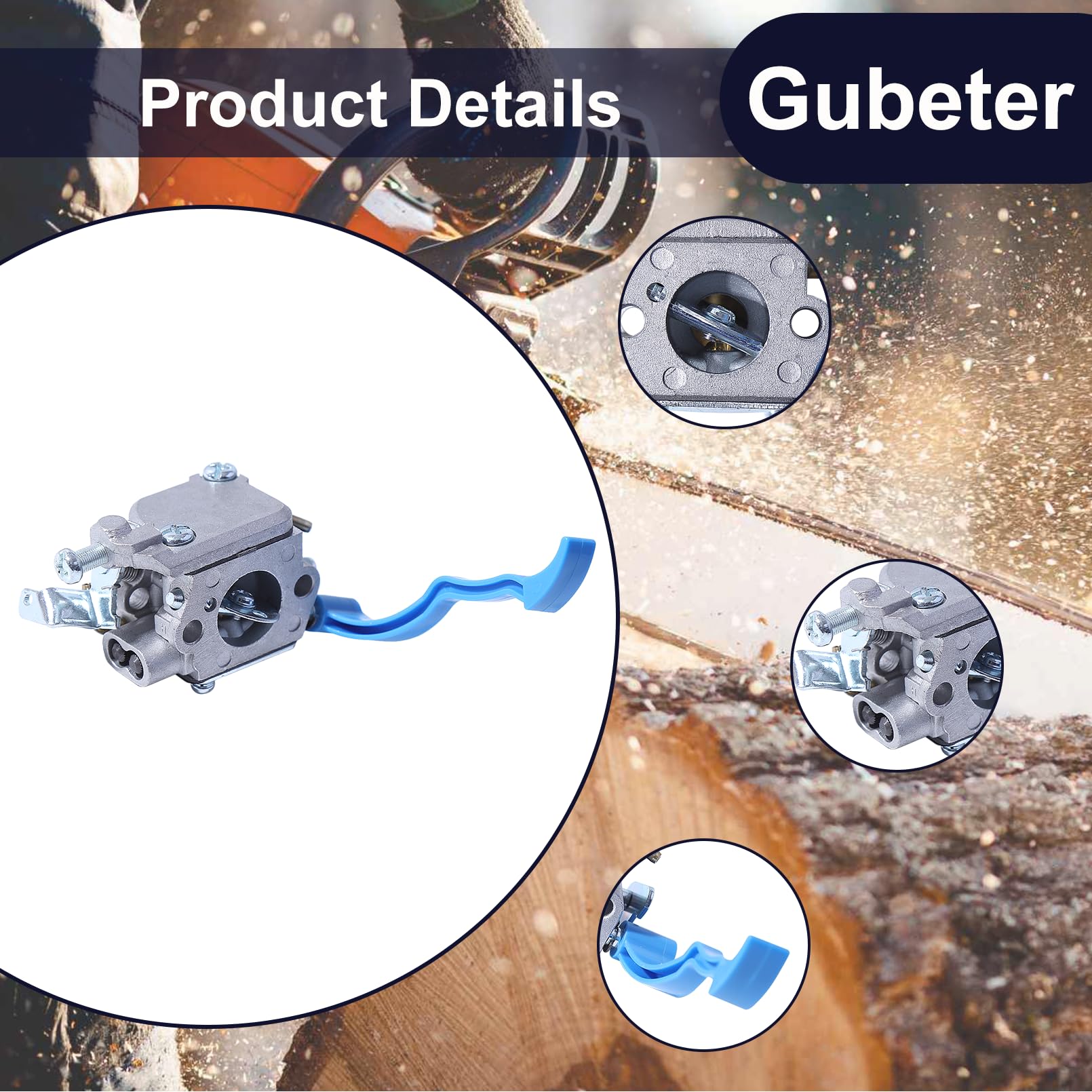 Kit de filtre à carburant de réglage de carburateur Gubeter, pour souffleur de feuilles Husqvarna 125B 125Bx 125Bvx, pour Zama C1Q-W37