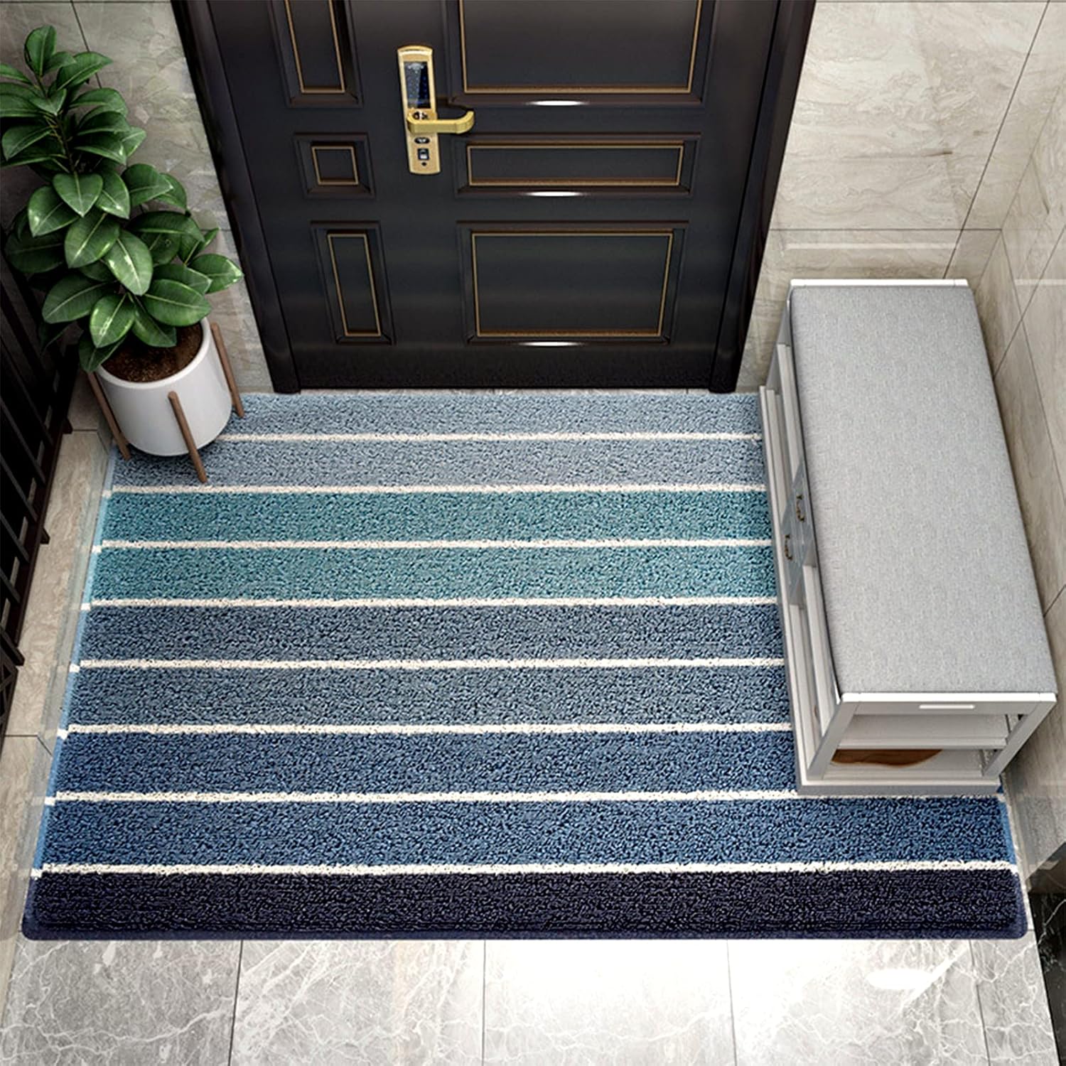 WLCYYQLELB Front Door Mat Outdoor Doormats Durable Indoor