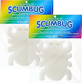 2 Pack Scumbug Hot Tub Scum Absorber – The Original, Highest Rated Scum Absorber Ever – Pool Sponge Oil Absorber for Hot Tub, Spa & Pool – Hot Tub Cleaning Tools That Soak Up Oil & Grime