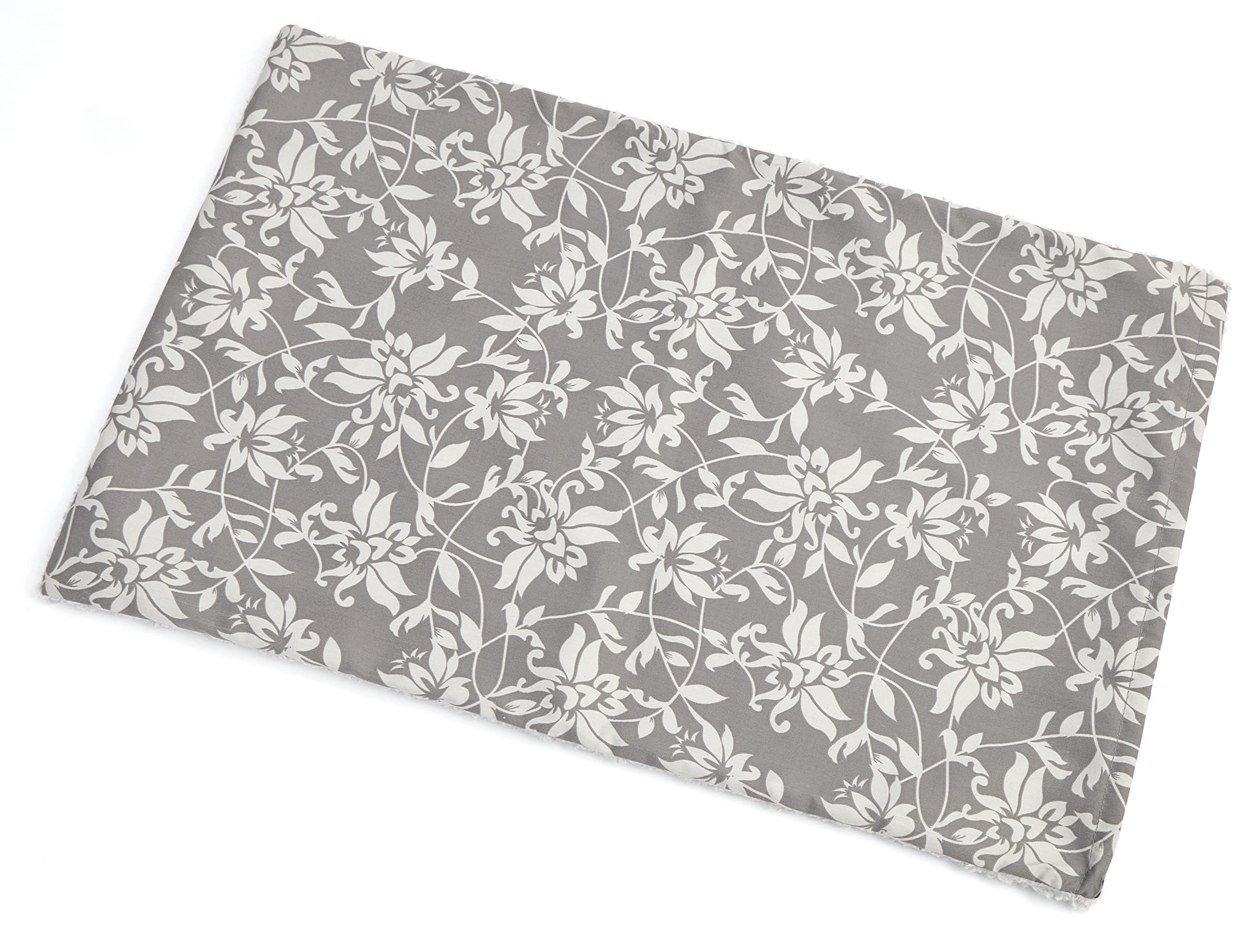 MidWest Homes for Pets Quiet Time Reversible Crate Pan Cover 30" Gray Floral/Fleece