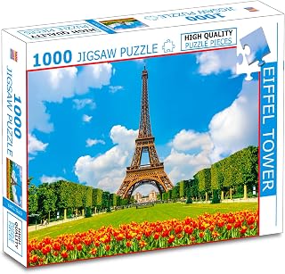 Eiffel Tower Jigsaw Puzzle for Adults and Kids – 1000 Piece Puzzle | Travel & Landmark Brain Game | Challenging Gift for T... Price In India