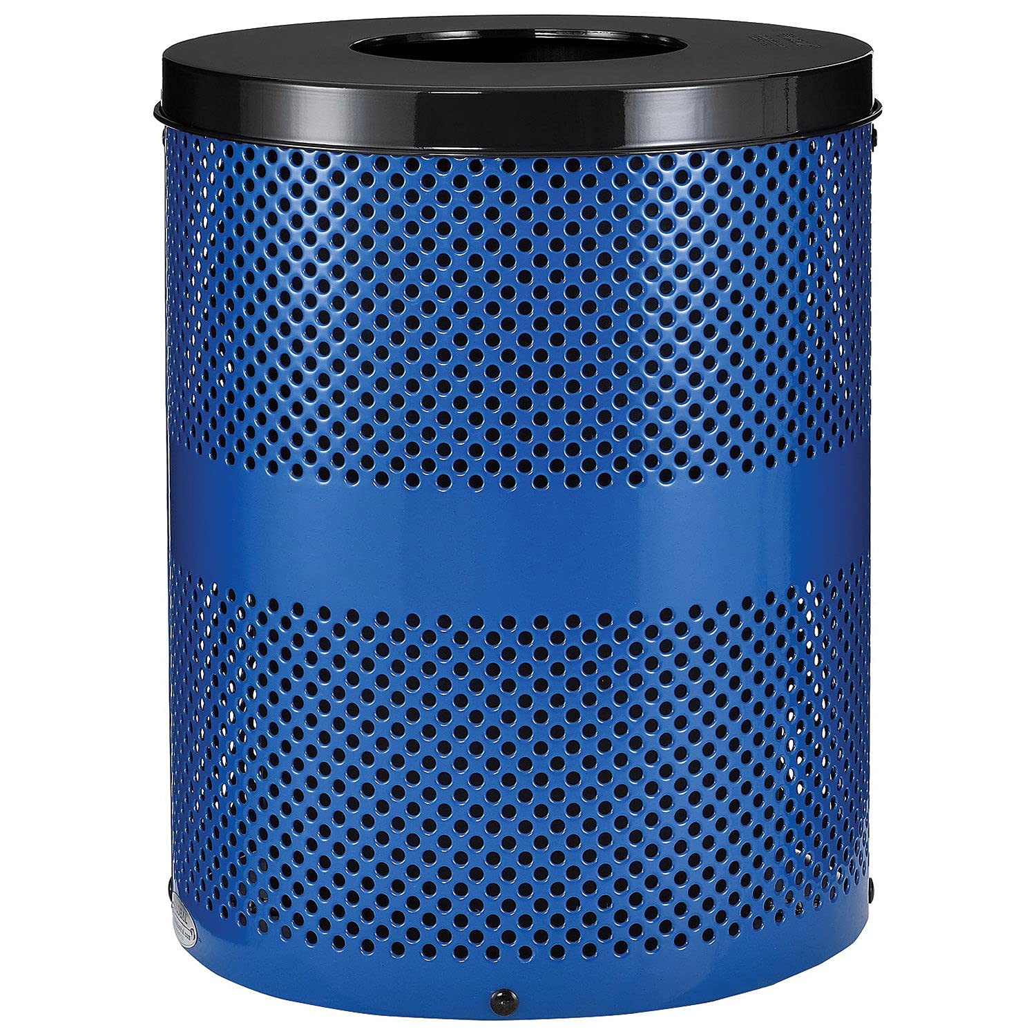 Global Industrial Blue / Industrial / 36.0 gallons Outdoor Trash Cans