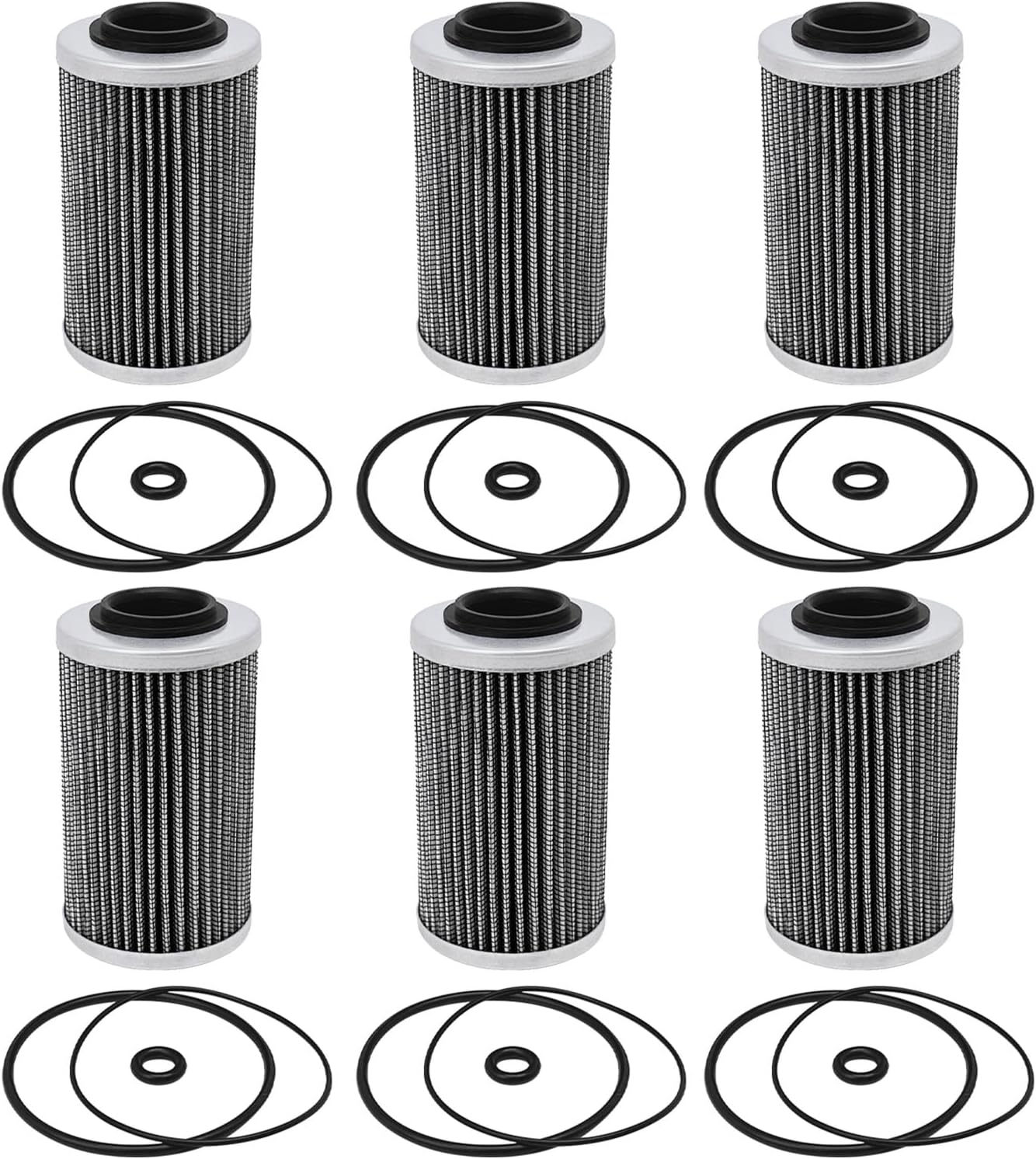 6 Pack Oil Filter Replace 420956744 420956743 Compatible with Can-Am Spyder Sea Doo 1503 1630 Rotax Engine 130hp - 300hp Seadoo Watercraft
