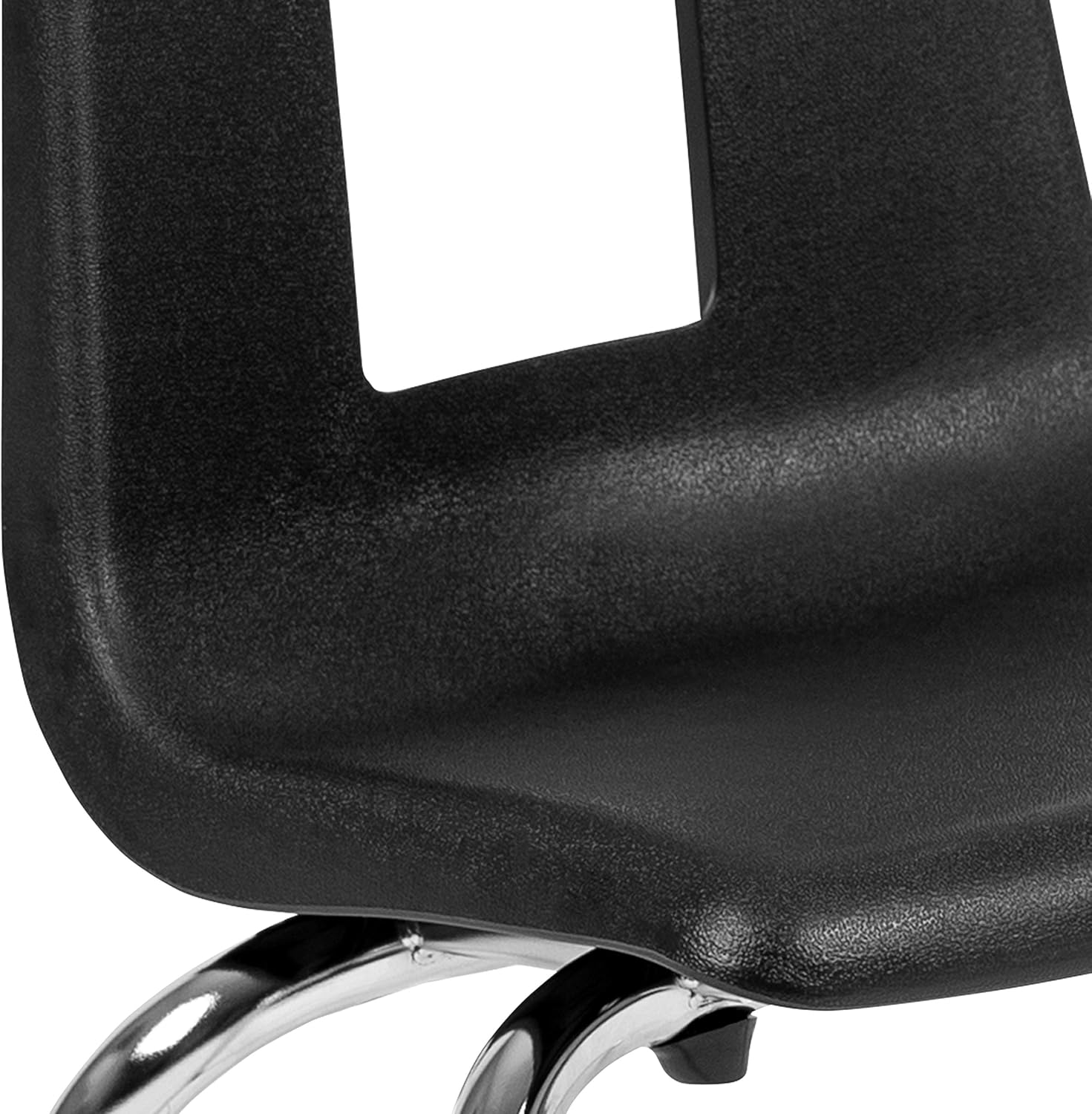 Advantage Black Student Stack School Chair - 14-inch : Office Products