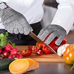 YINENN Protective Gloves, Nylon, Cut Resistant, Small (Pack of 4)