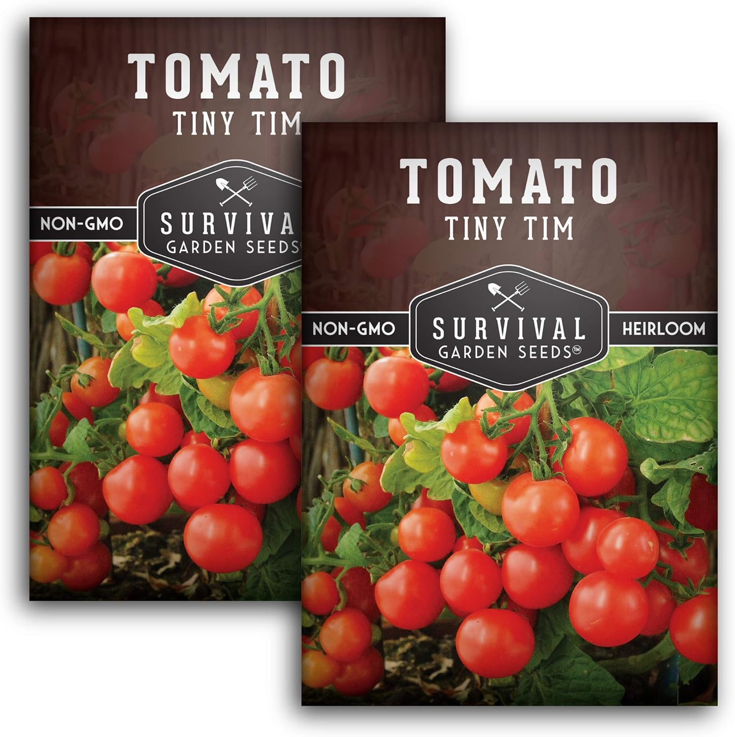 2 Packs Tiny Tim Tomato Seeds for Planting with