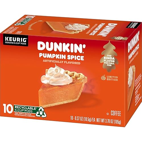 Miniatura 2 de Cápsulas de café Dunkin Donuts sabor especias de calabaza, tiempo limitado, 3.70 onzas