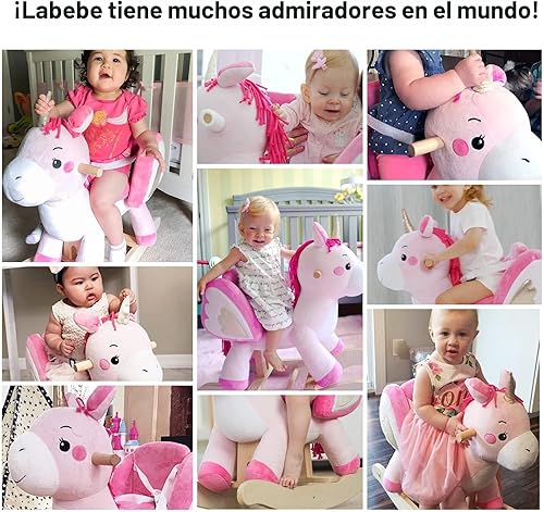 Miniatura 2 de labebe - Caballo mecedor para bebé, unicornio para montar, juguete de paseo para niños de 6 meses a 3 años, bebé (niño niña) juguete de peluche