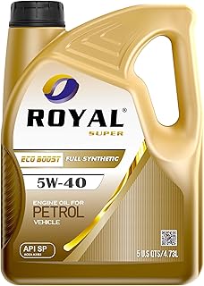 5W-40 Full Synthetic Engine Oil for Petrol Vehicles, API SP/CF, 5 US Quarts (5 US QTS (4.73ltr))