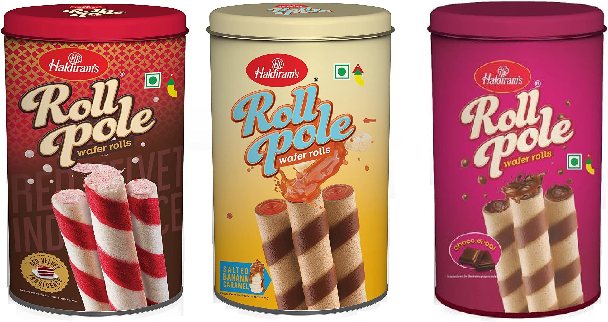 Haldiram's Combo Wafer Rolls 150g x 3 | Chocolate Wafer Roll Sticks | Smooth Crunchy Snacks | Crackers | Sweet Treats for Kids | Rich & Creamy | Ready to Eat Snacks | Sweet Dessert | Pack of 3
