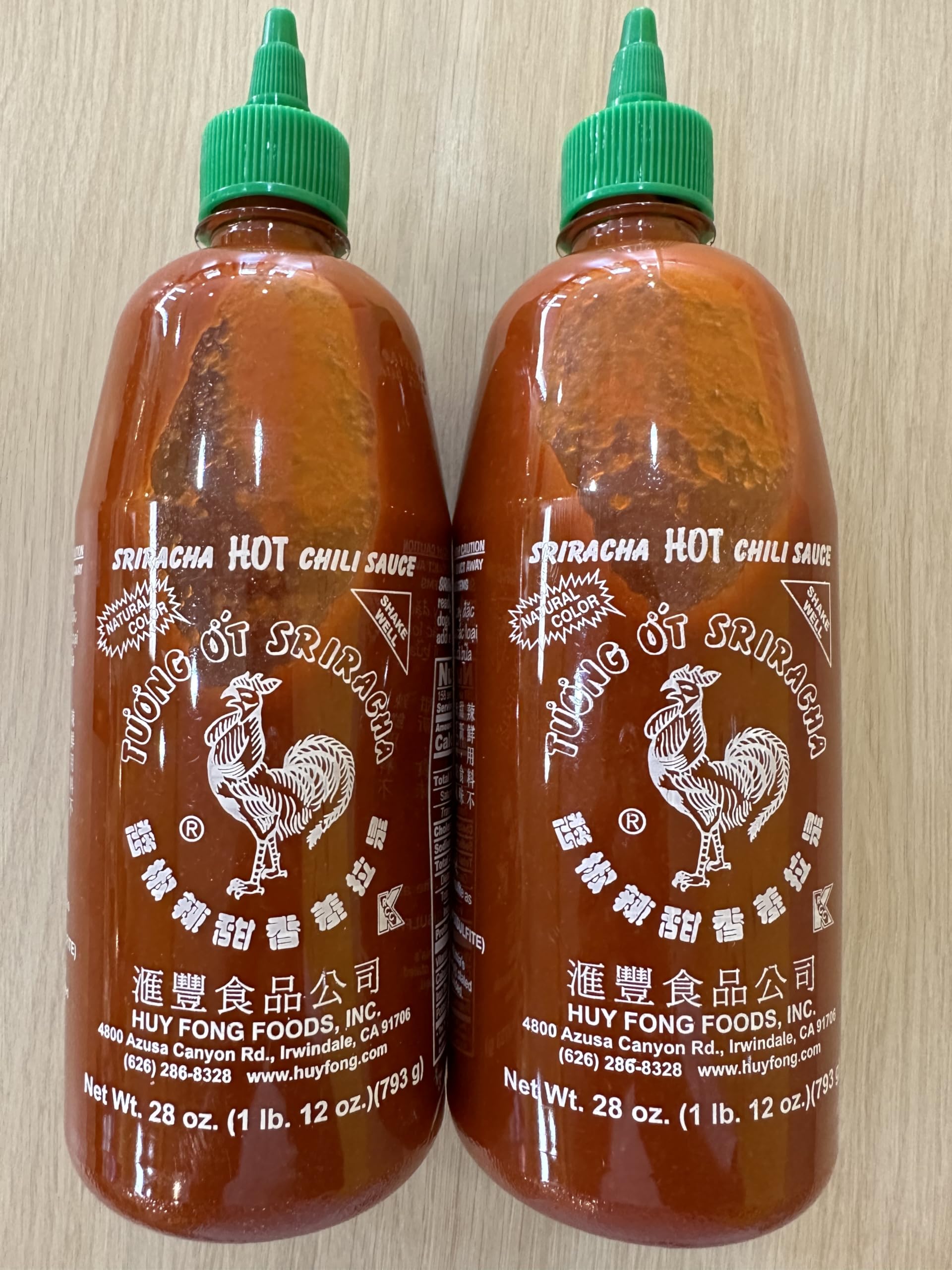Simplified Sriracha Hot Chili Sauce (2 pack)