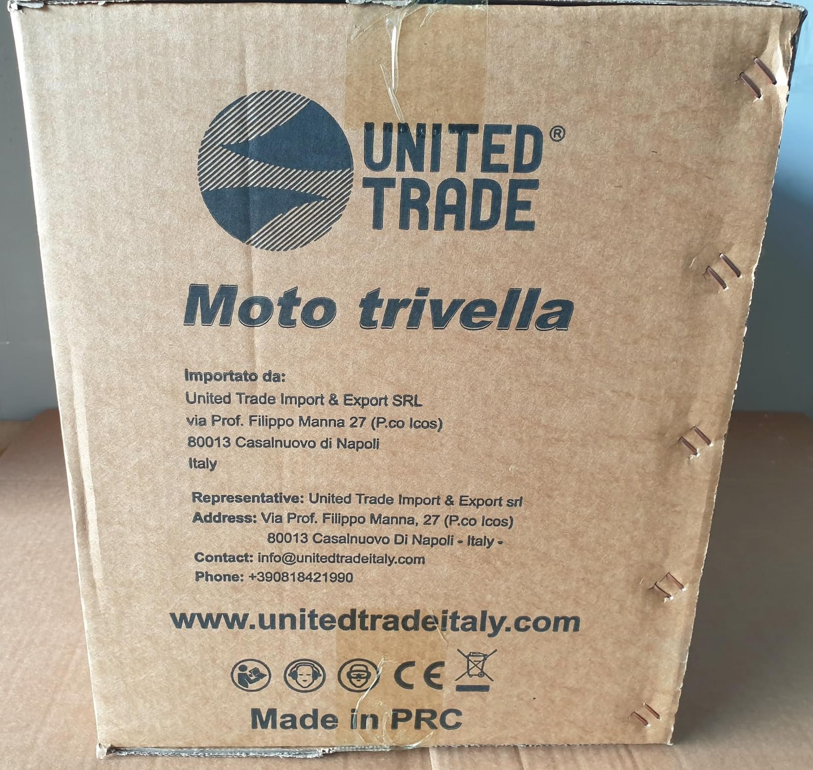 MOTOTRIVELLA AMMORTIZZATORE +PROLUNGA +OCCHIALI +CUFFIE ASCOPPIO 52ccUNITED TRADE