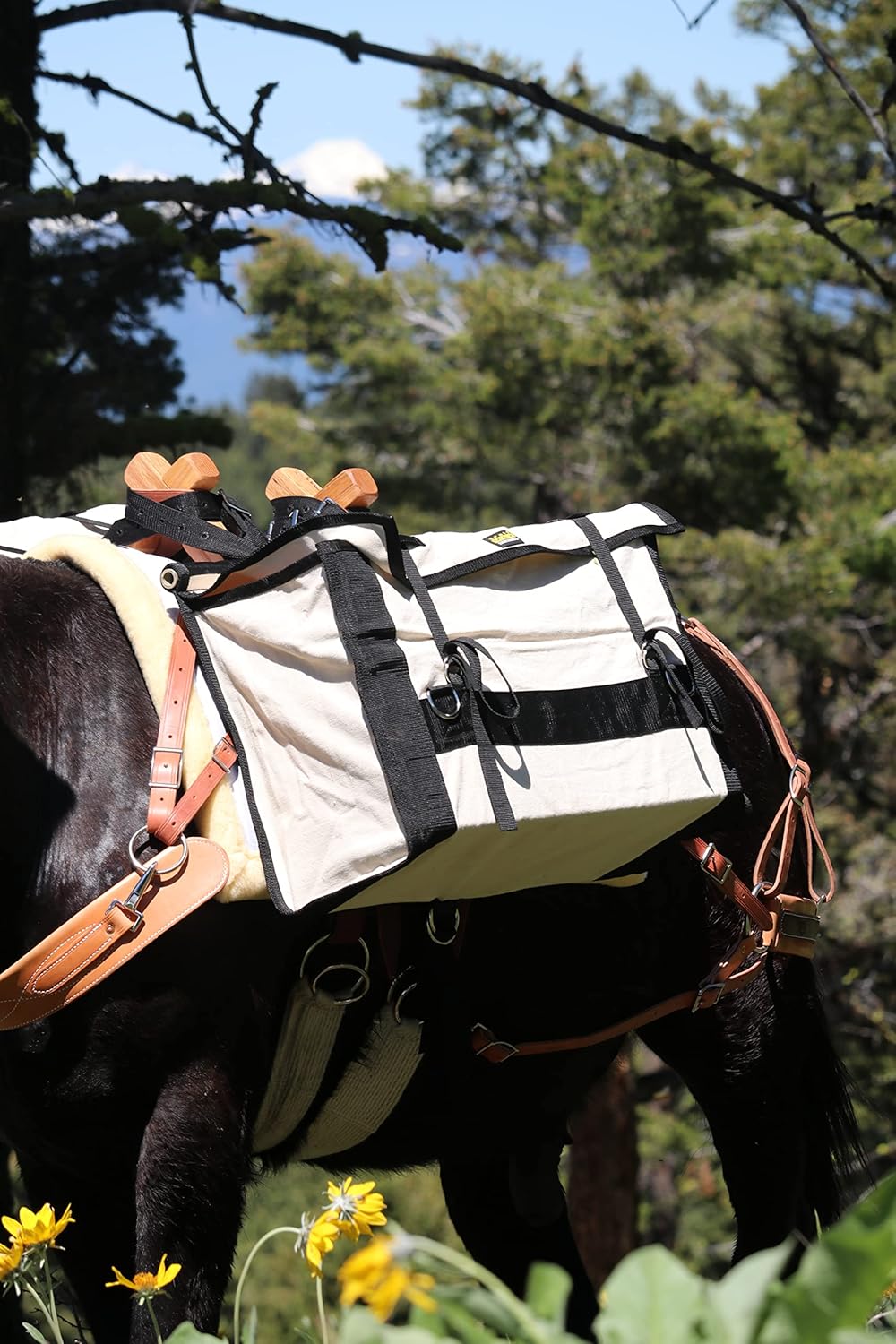 TrailMax Solid Oak Sawbuck Pack Saddle Tree (Tehama Style); Oak Pack Saddle Tree for Horse and Mule Packing; Durable Oak Sawbuck for Horse and Mule Packing