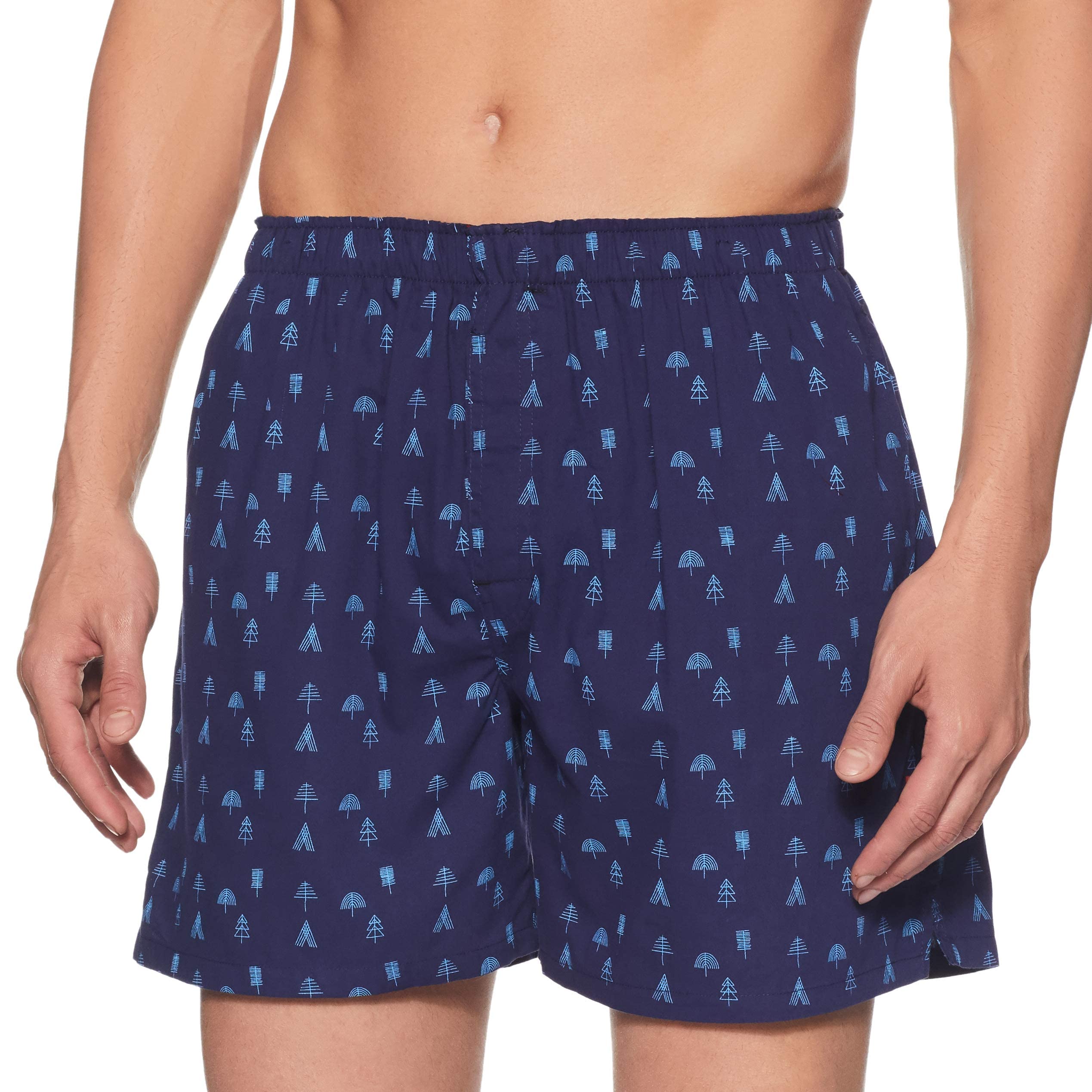 Fruit of the LoomMen’s Soft & Comfortable 100% Cotton Printed Boxers | Relaxed Fit Boxers for Men with Pockets | Super-Soft Jacquard Waistband | Assorted - Colour & Print May Vary
