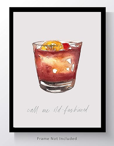 Miniatura 2 de WESTBROOK DESIGN STUDIO Old Fashioned Cocktail Bar Wall Art. 8x10 Unframed Decor Print - Makes a Great Gift for Kitchen, Home & Wet Bar, Martini,