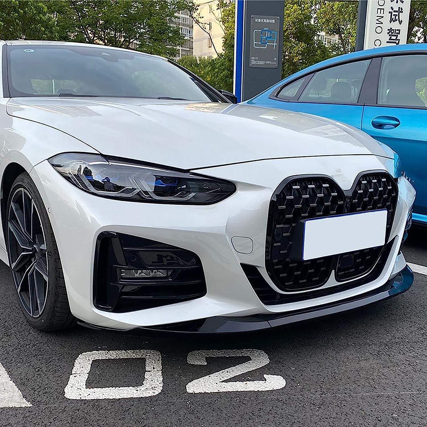 Spoiler Paraurti Anteriore Per BMW Serie 4 G22/G23 430i 2021 - Labbro Mento Aerodinamico, In Materiale Resistente