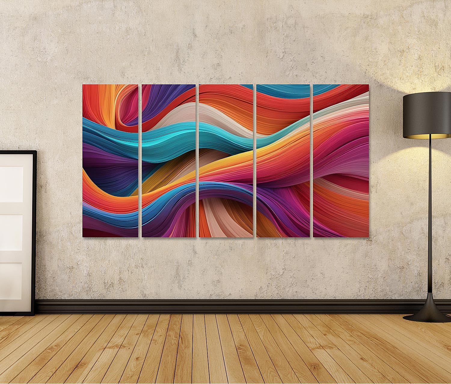 islandburner cuadro sobre lienzo orgánico líneas coloridas como fondo de pantalla abstracto imágenes murales carteles