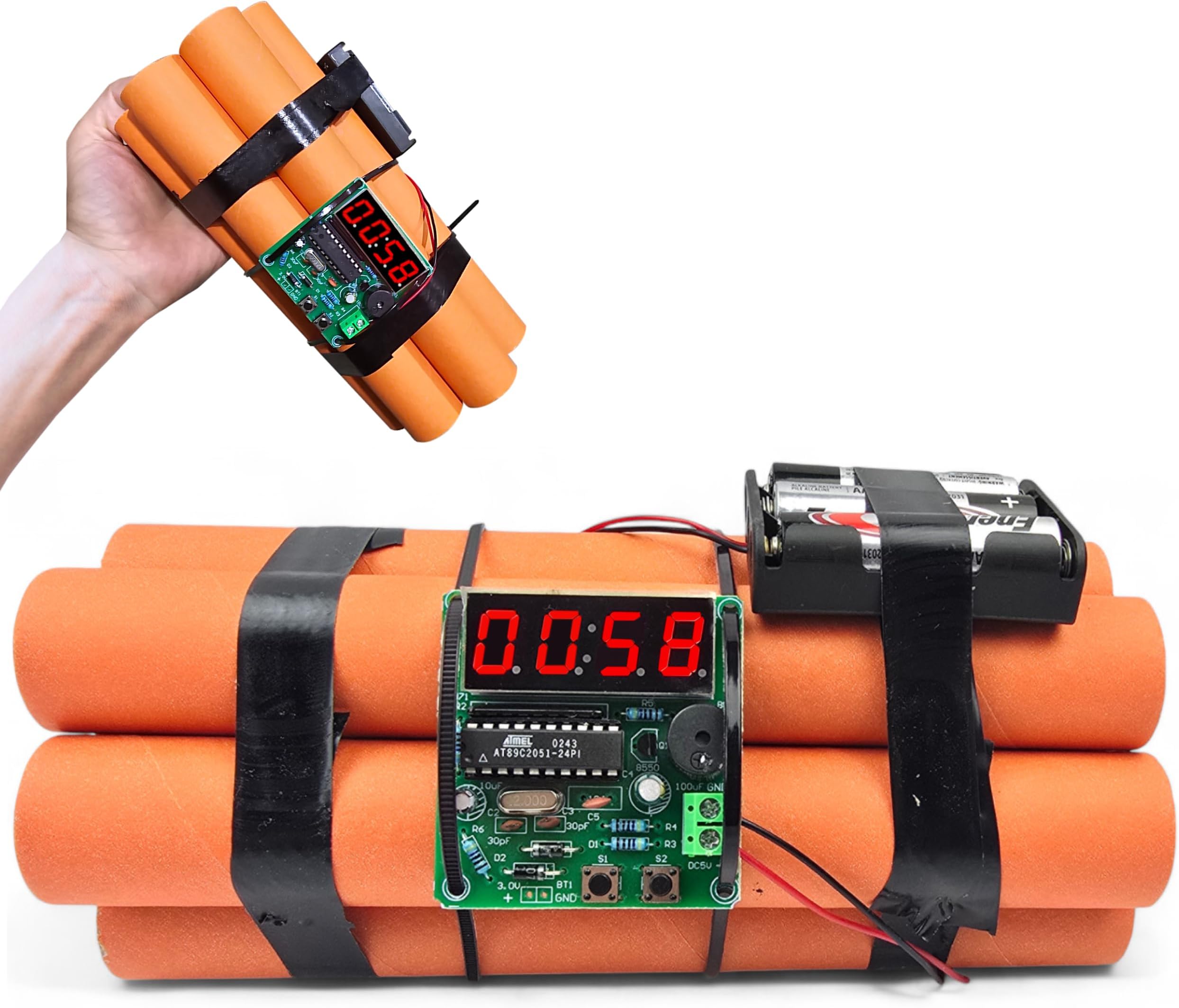 Skywin Fake Dyna Prop Toy, Great As Movie Prop Toy and Playful Pranks with Annoying Clock Sound Effects