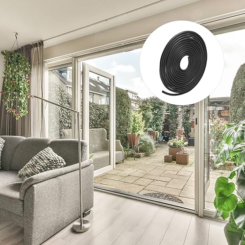 Miniatura 3 de METALLIXITY Tira de sellado de goma de espuma (0.157 in de diámetro x 19.7 ft de largo), 1 unidad, tira redonda de goma EPDM para reparación de