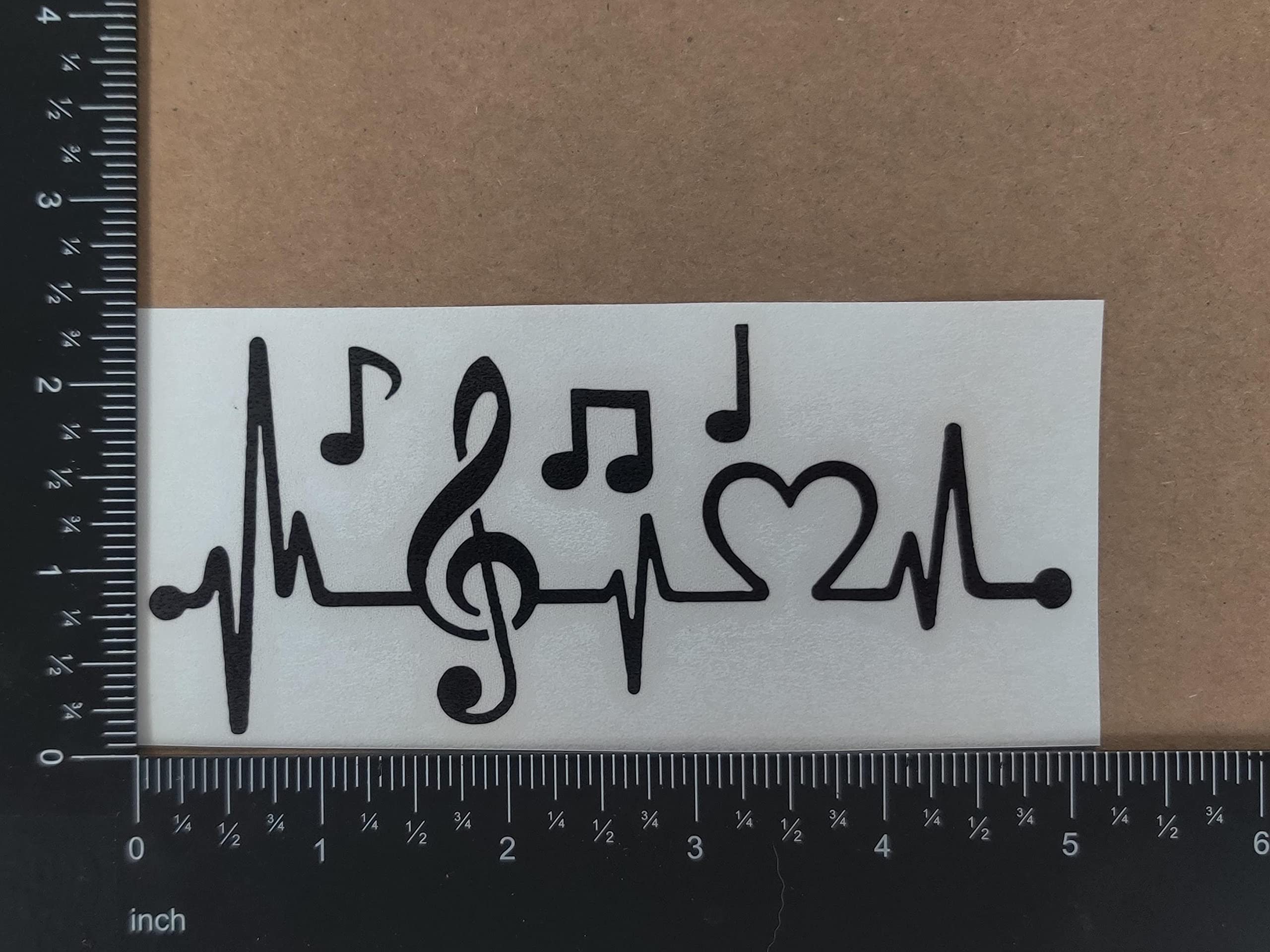 Amazon.co.jp: Music Decals 4パック:トレブルバス音記号ハート、音楽