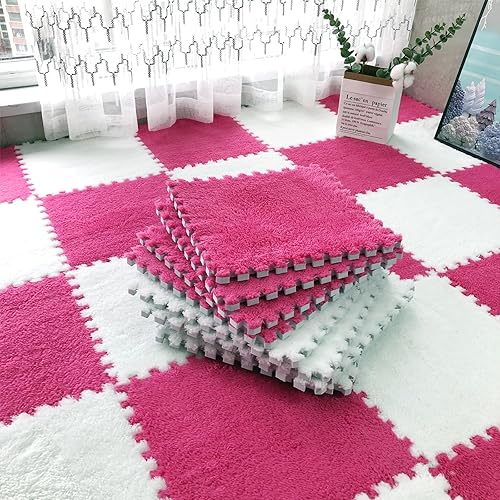 Miniatura 5 de 12 tapetes entrelazados de espuma EVA suaves y esponjosas, alfombras protectoras para el suelo, tapetes de juego para niños, habitación de niños,