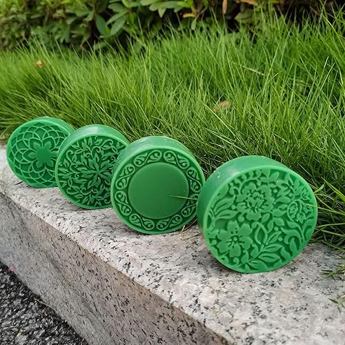 Miniatura 7 de Hedume Paquete de 3 moldes de silicona para jabón, 4 cavidades diferentes formas de flores, moldes de silicona para hornear, moldes de jabón hechos