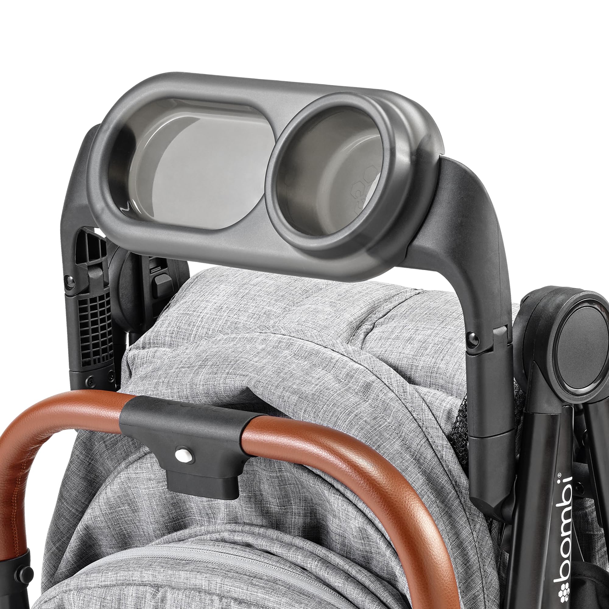 Bombi Baby Stroller Snack Tray with Cup Holder, BPA-Free, Dishwasher Safe, Compatible with V2 Stroller