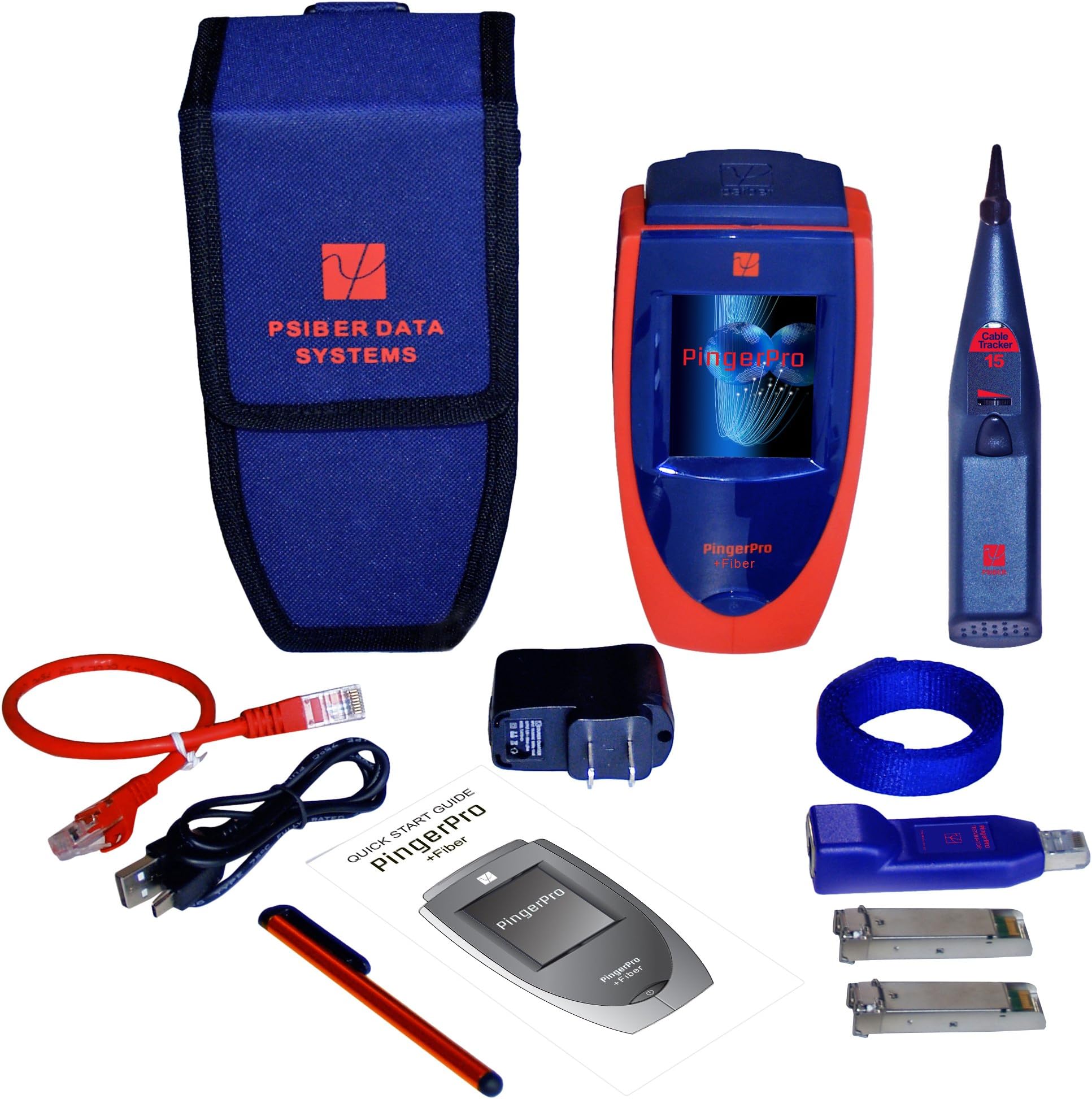 Psiber Data Systems PRO7615 Fiber Cable and Network Management Tool Plus CT15 Tone Probe