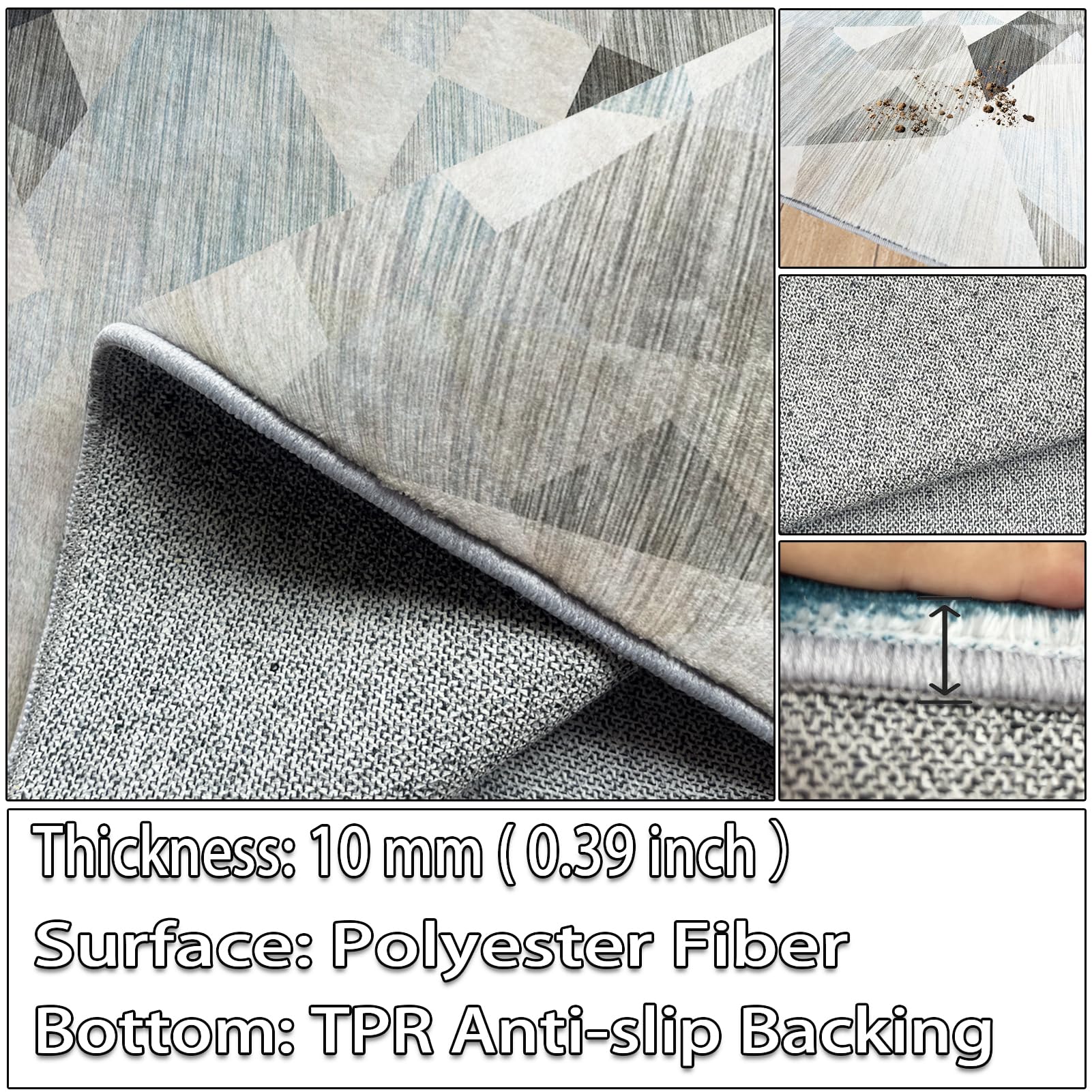 Mata na kółko, mata na krzesło do gier, mata ochronna na krzesło biurowe, 100 x 120 cm, mata podłogowa do gier, mata podłogowa do biura do parkietu, płytek i podłóg laminowanych
