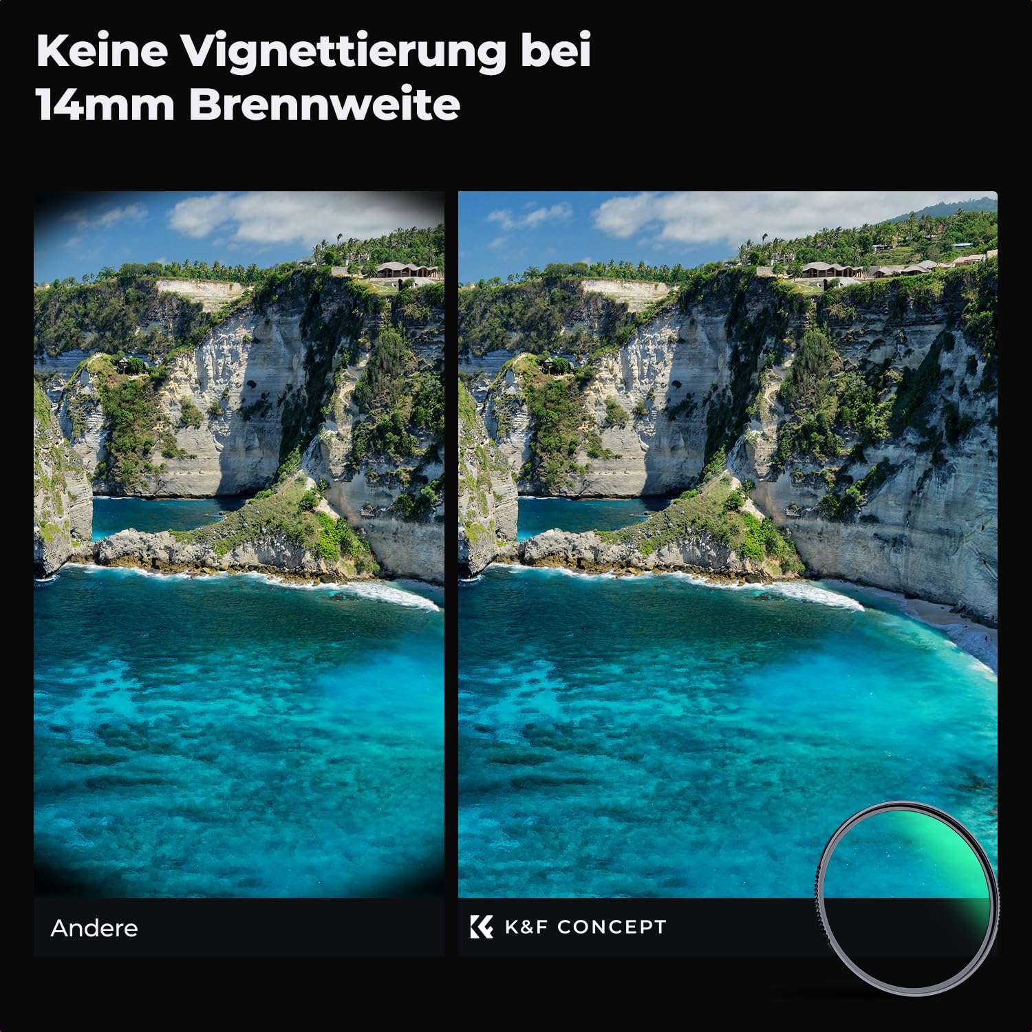 K&F CONCEPT Nano X-Serie UV Filter 67mm Schott-Glas B270 28 Schichten MC Super Slim Schutzfilter Ultraviolett-Filter