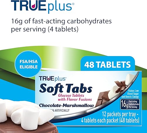 Miniatura 9 de TRUEplus Soft Tabs - Tabletas de glucosa  12 paquetes  48 pestañas (Cherry Pop)