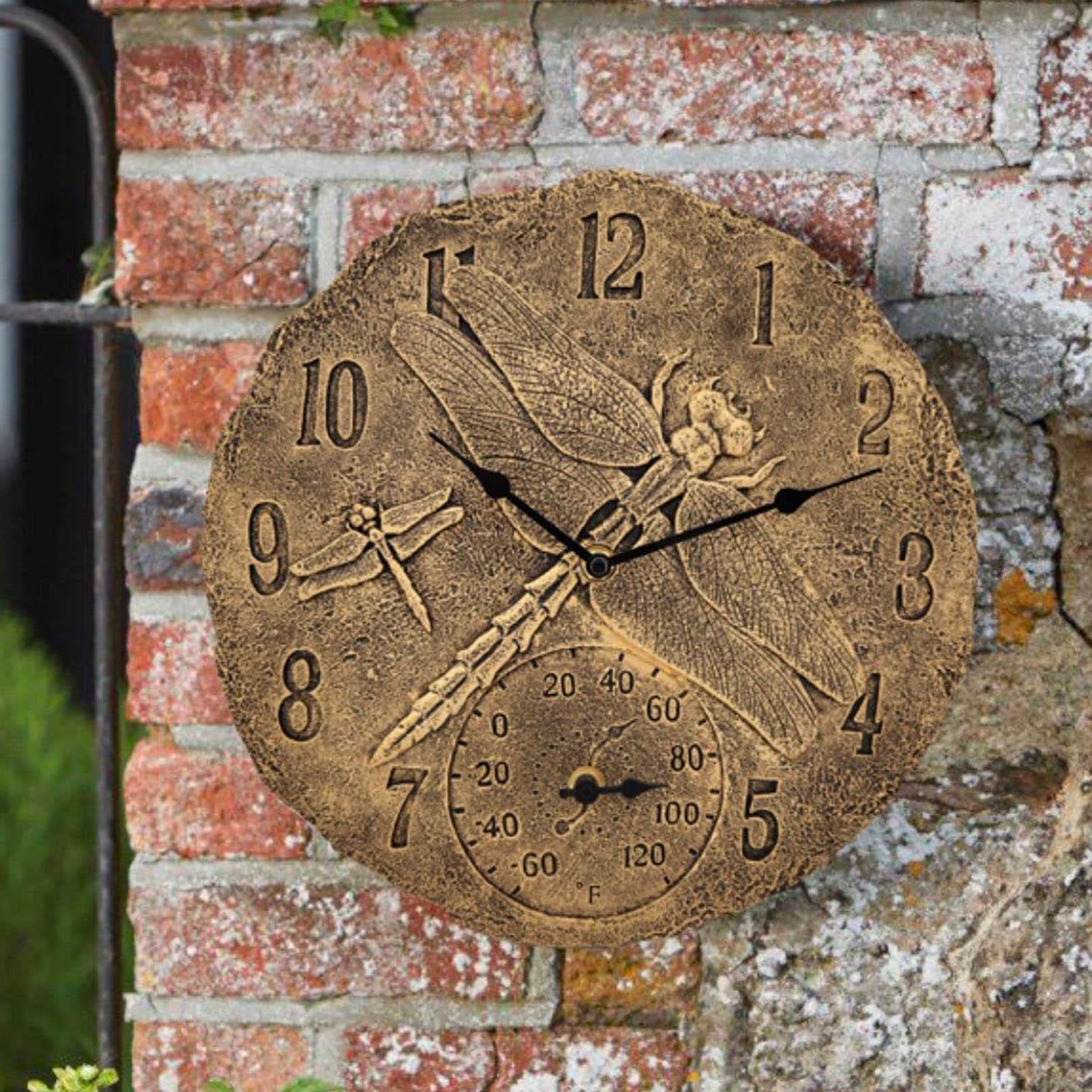Orologio da parete da giardino in resina impermeabile/Orologio creativo in