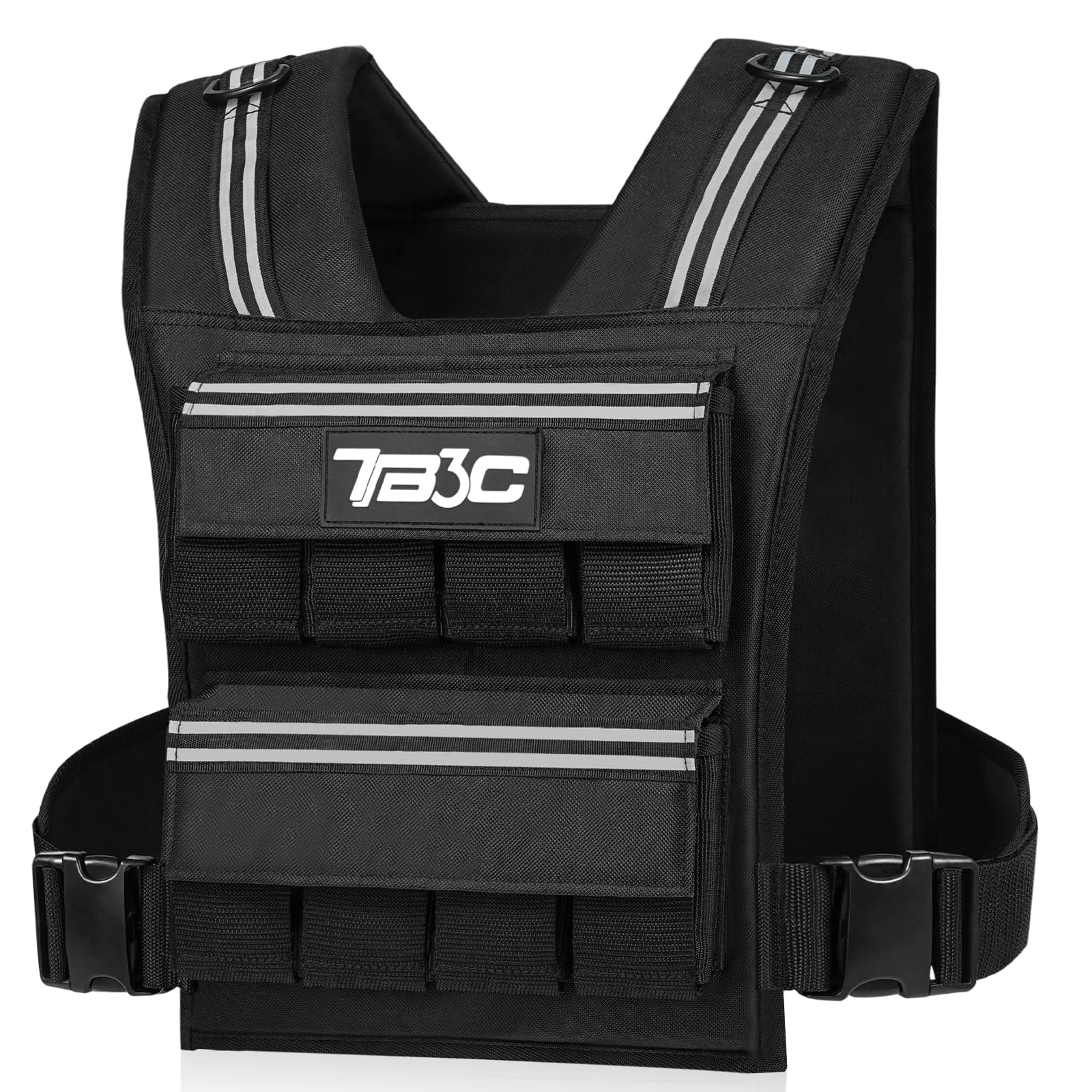Photo 1 of Adjustable Weighted Vest Men?40lb Weights Vest with Reflective Stripe, Weight Vest Workout Vest for Strength Training Running Walking Workout Vest for Men and Women