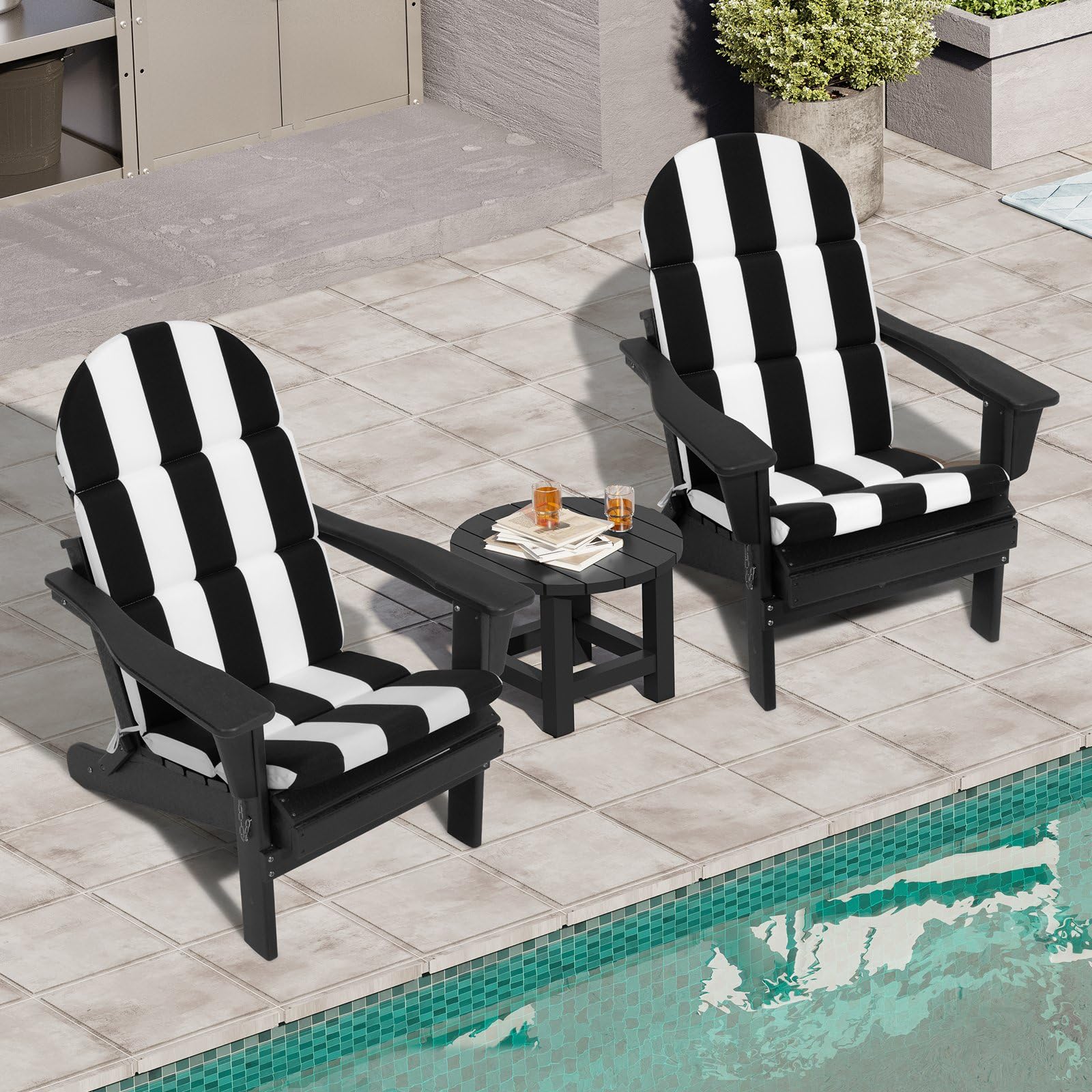 Crestlive 50x19.6 Inch Adirondack Chair Cushion Set