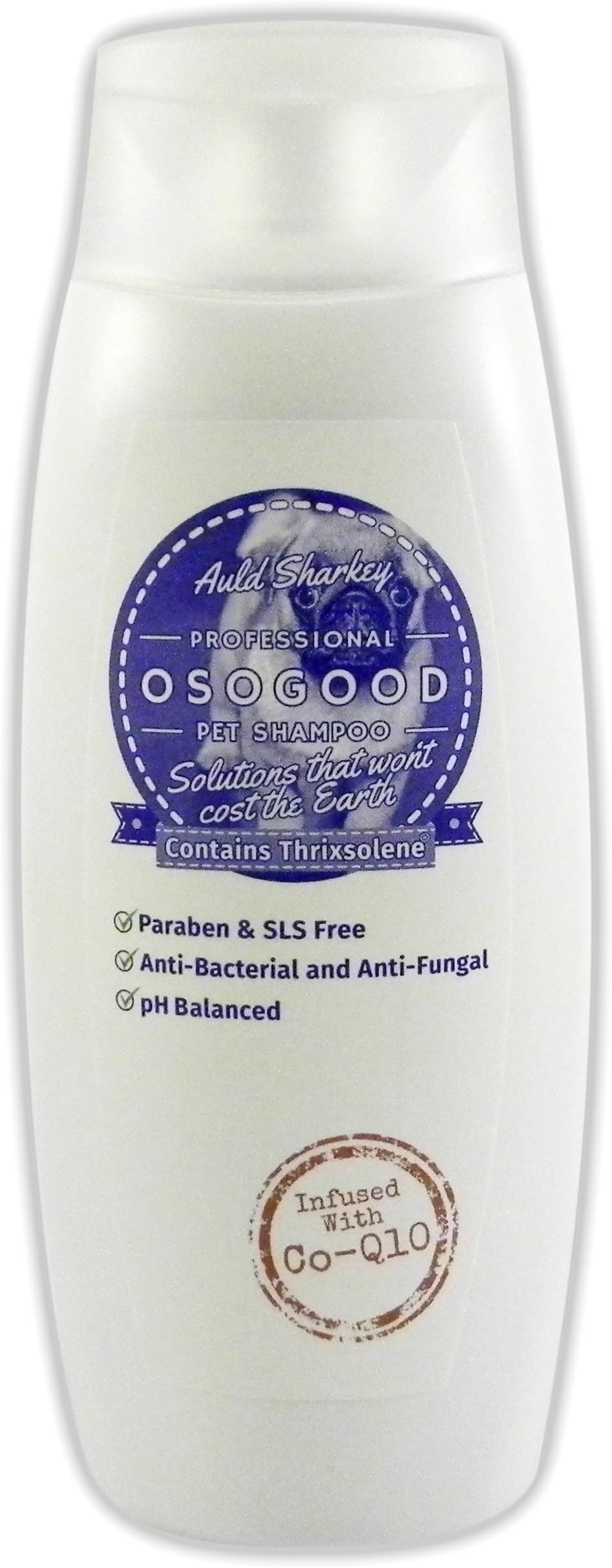 OSoGood Professional Pet Shampoo Thrixsolene® Activated Infused with Co-Q10 Anti-Bacterial Anti-Fungal 250ml