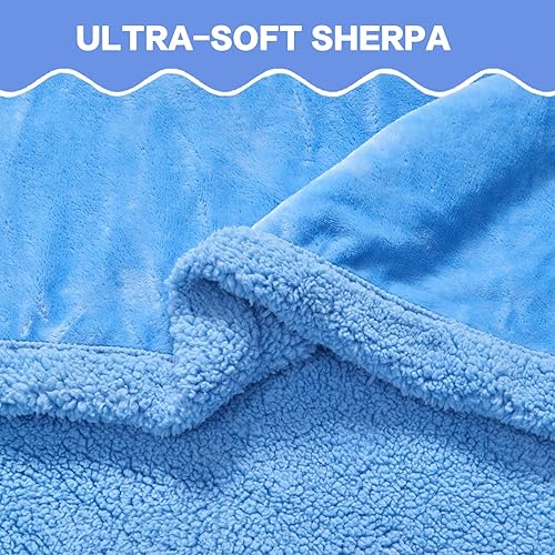 Miniatura 6 de XTHHOA Manta de sherpa bordada de dibujos animados 3D para niños y niñas (puntadas, 50 x 60 pulgadas)