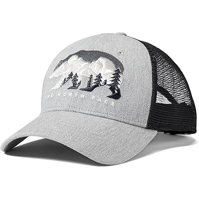 light grey heather/bear graphic