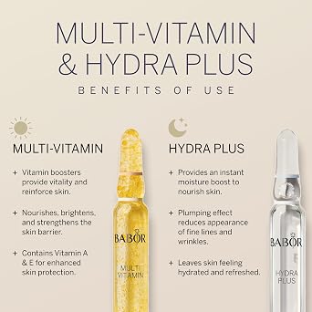 BABOR Multi-Vitamin & Hydra Plus Ampoule Serum Concentrate Bundle