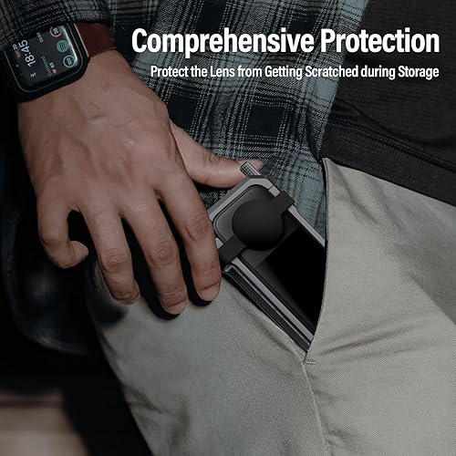 Miniatura 5 de SIRUI Jaula de cámara para Insta360 X3, funda protectora de aluminio para Insta360 X3 con cubierta de lente de silicona, dedos plegables, rosca de